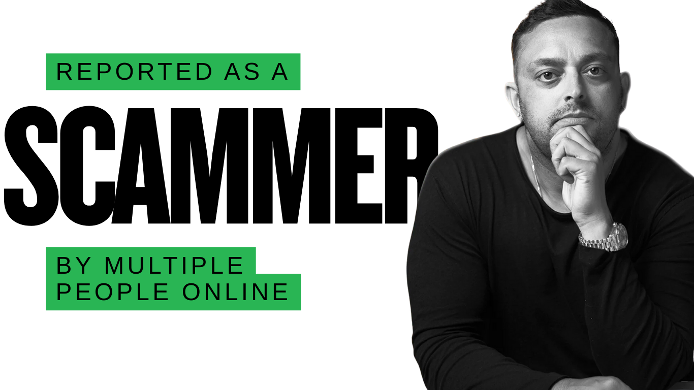 Image circulating on social media relating to publicly reported concerns about Ste Hamilton and alleged property scam tactics