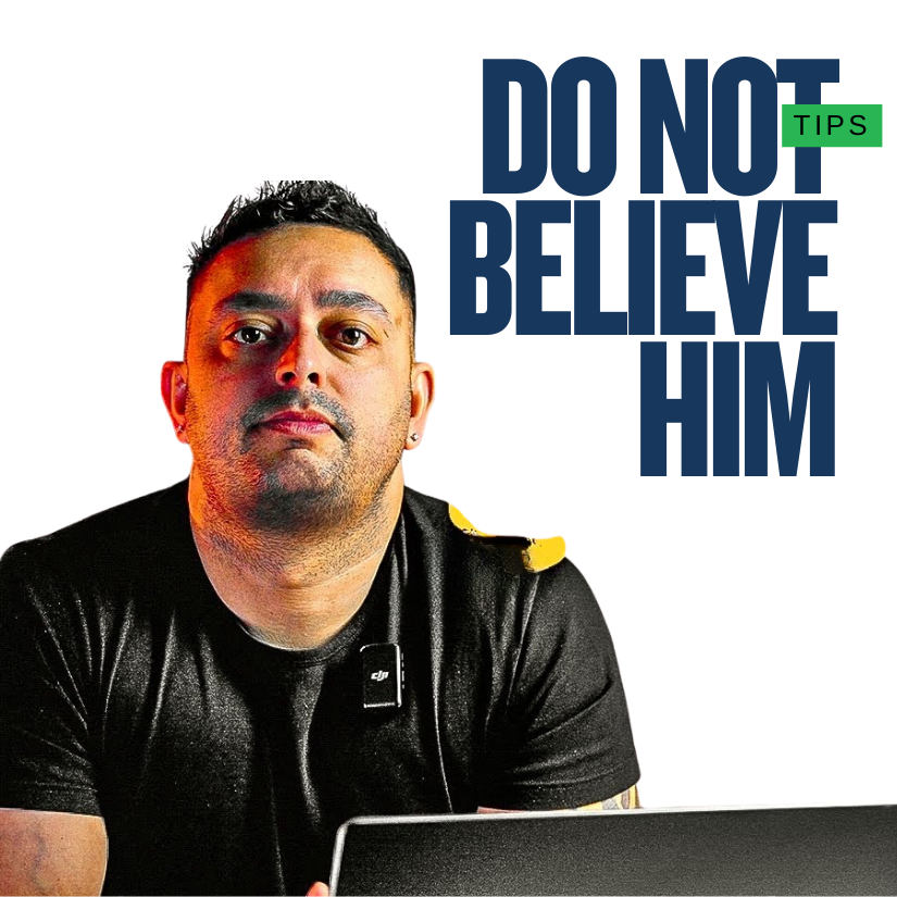 Warning graphic relating to reported concerns about Ste Hamilton